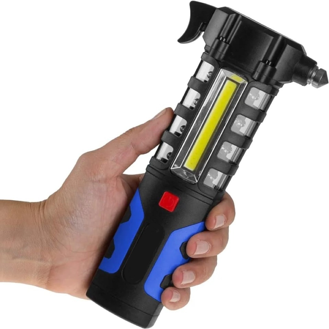 Linterna Led Magnética Con Herramientas de Emergencia Automóvil