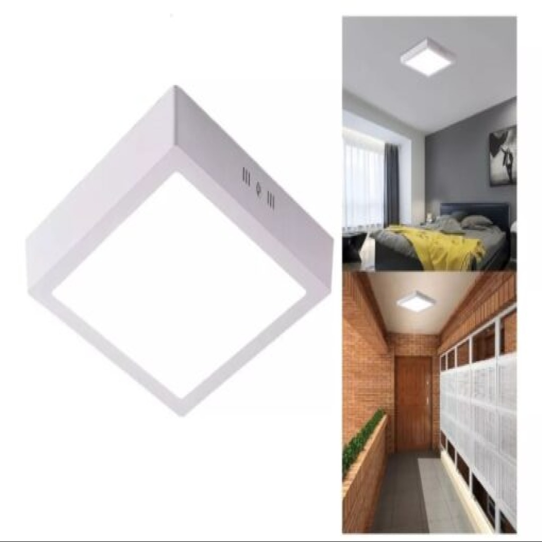 Foco Led 12 w Cuadrado Sobrepuesto
