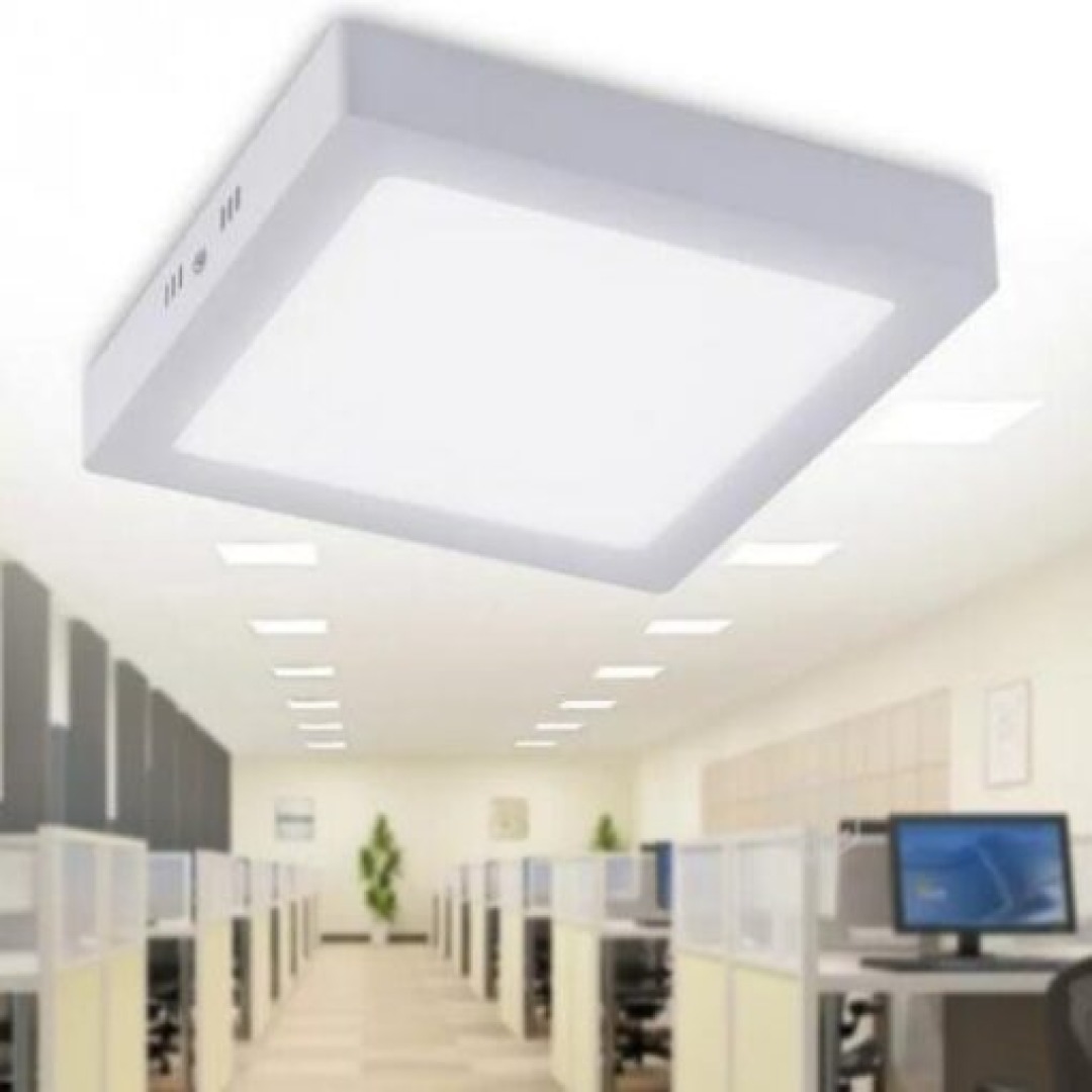 Foco Led 18 w Cuadrado Sobrepuesto
