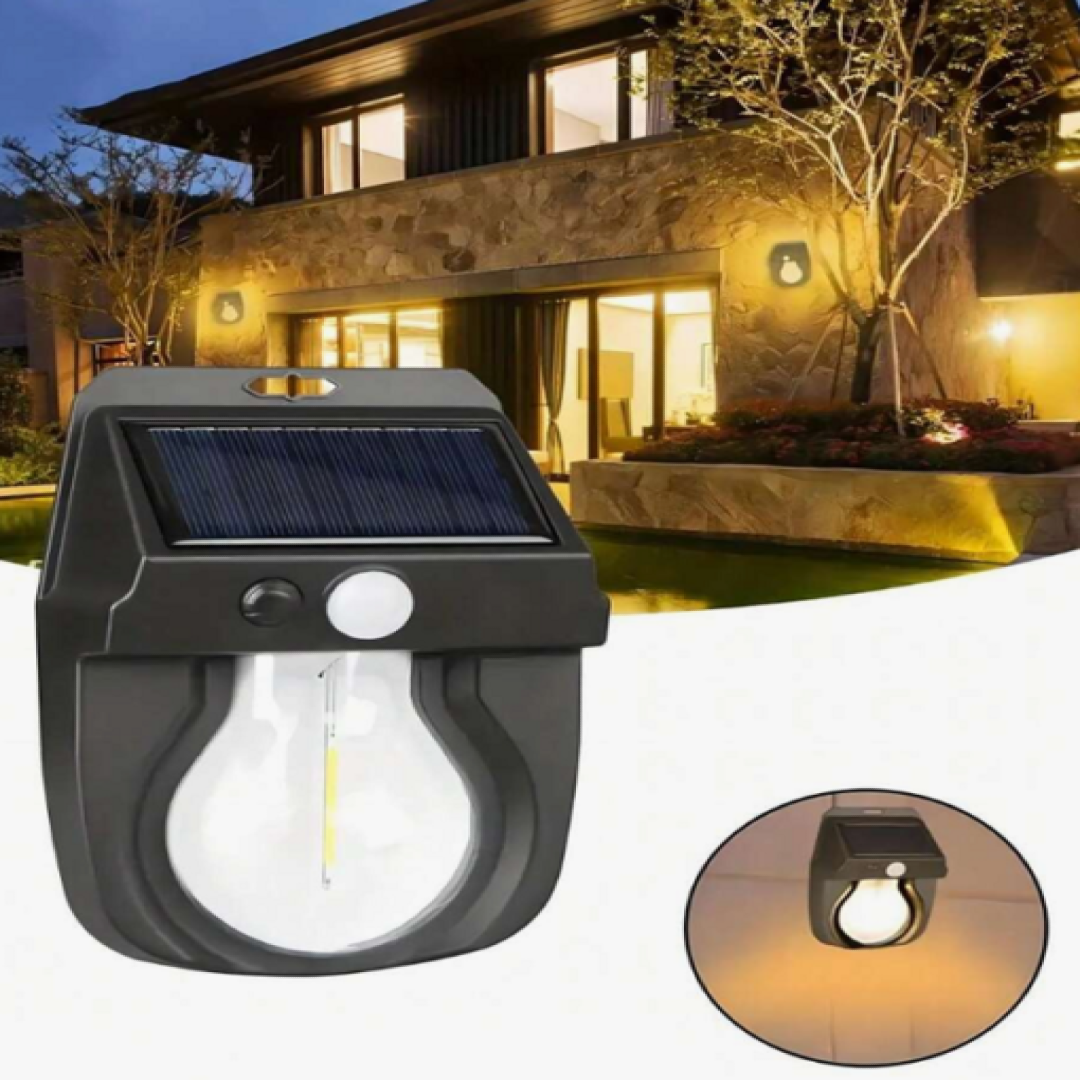 Lámpara Solar de Pared Luz Cálida