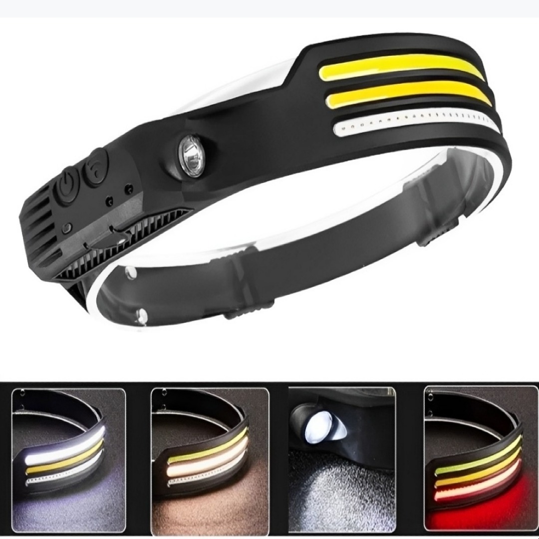 Linterna Frontal Led 3 Modos de Luz Recargable