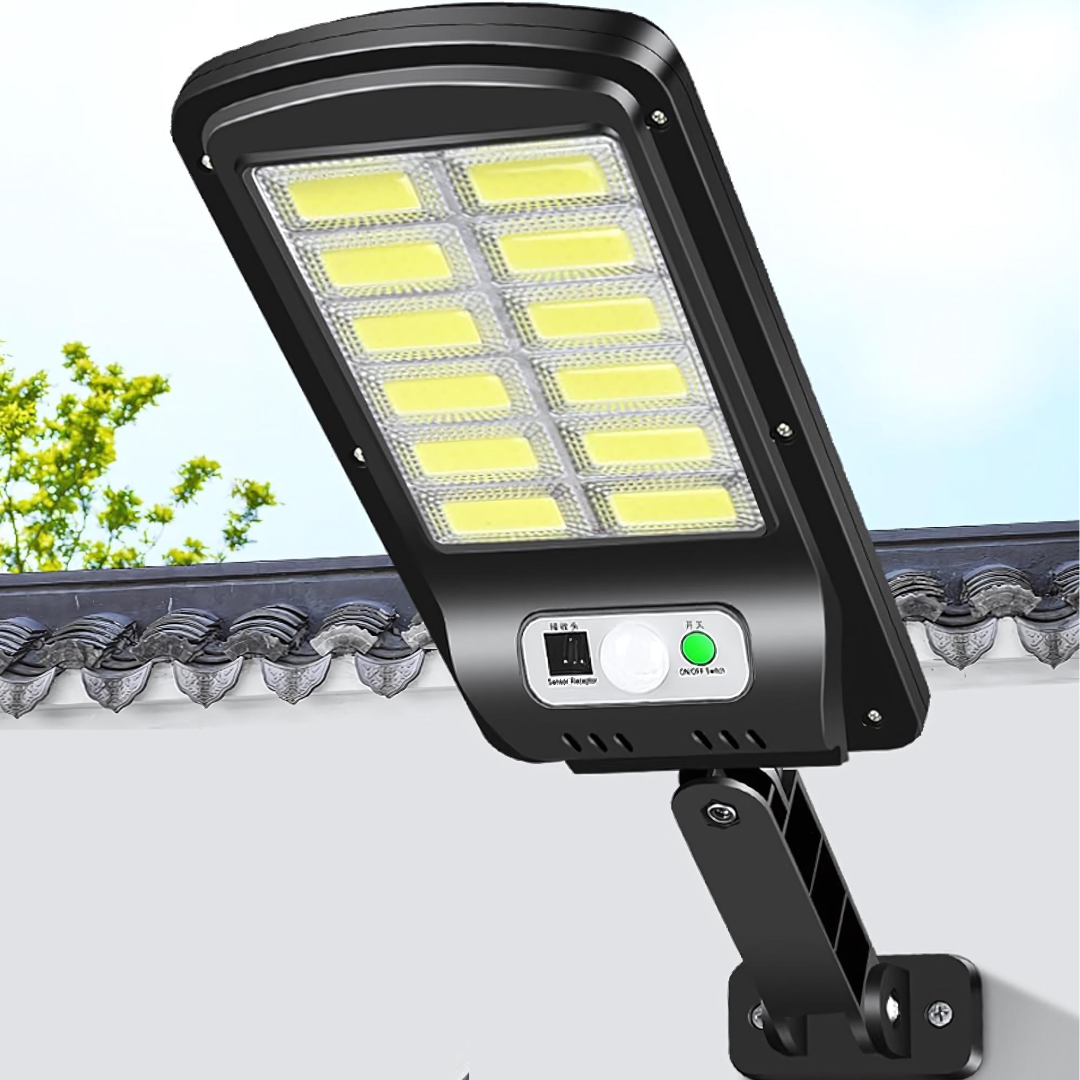 Foco Solar Tipo Poste con Sensor de Movimiento sin Control Remoto