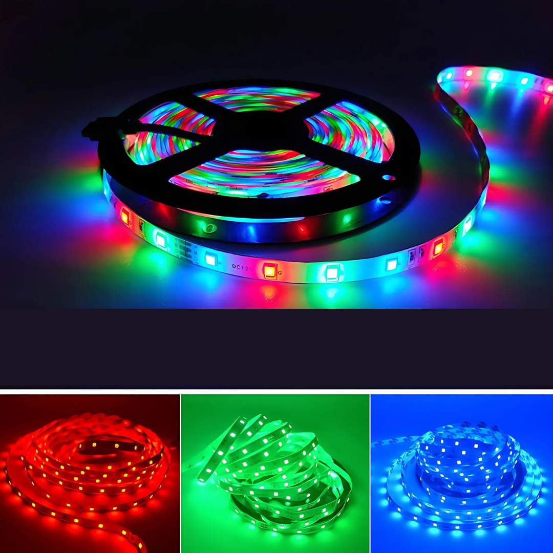 Rollo Led de 5 Metros de 3 Colores RGB