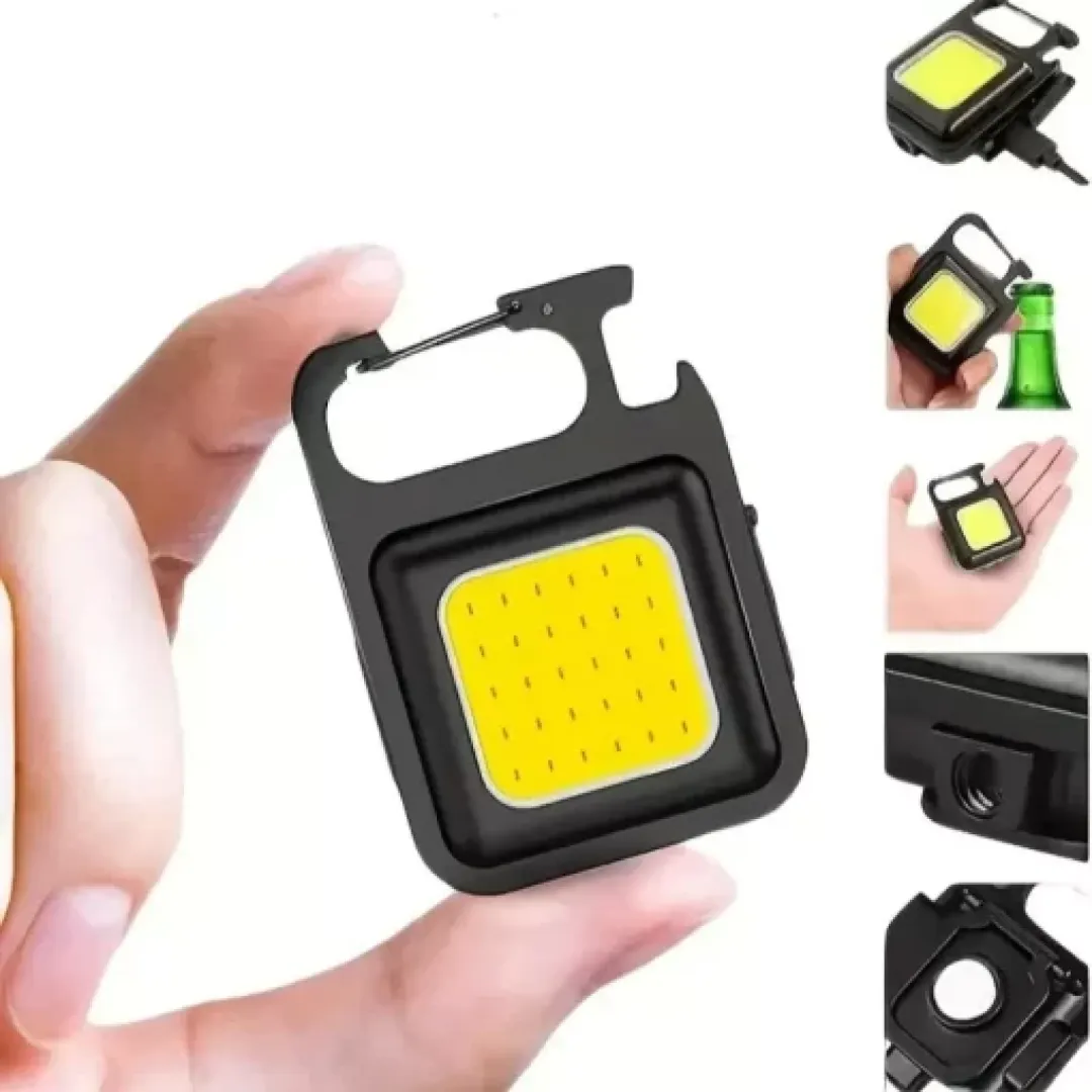 Llavero Portátil Multifuncional Con Mini Linterna Potente