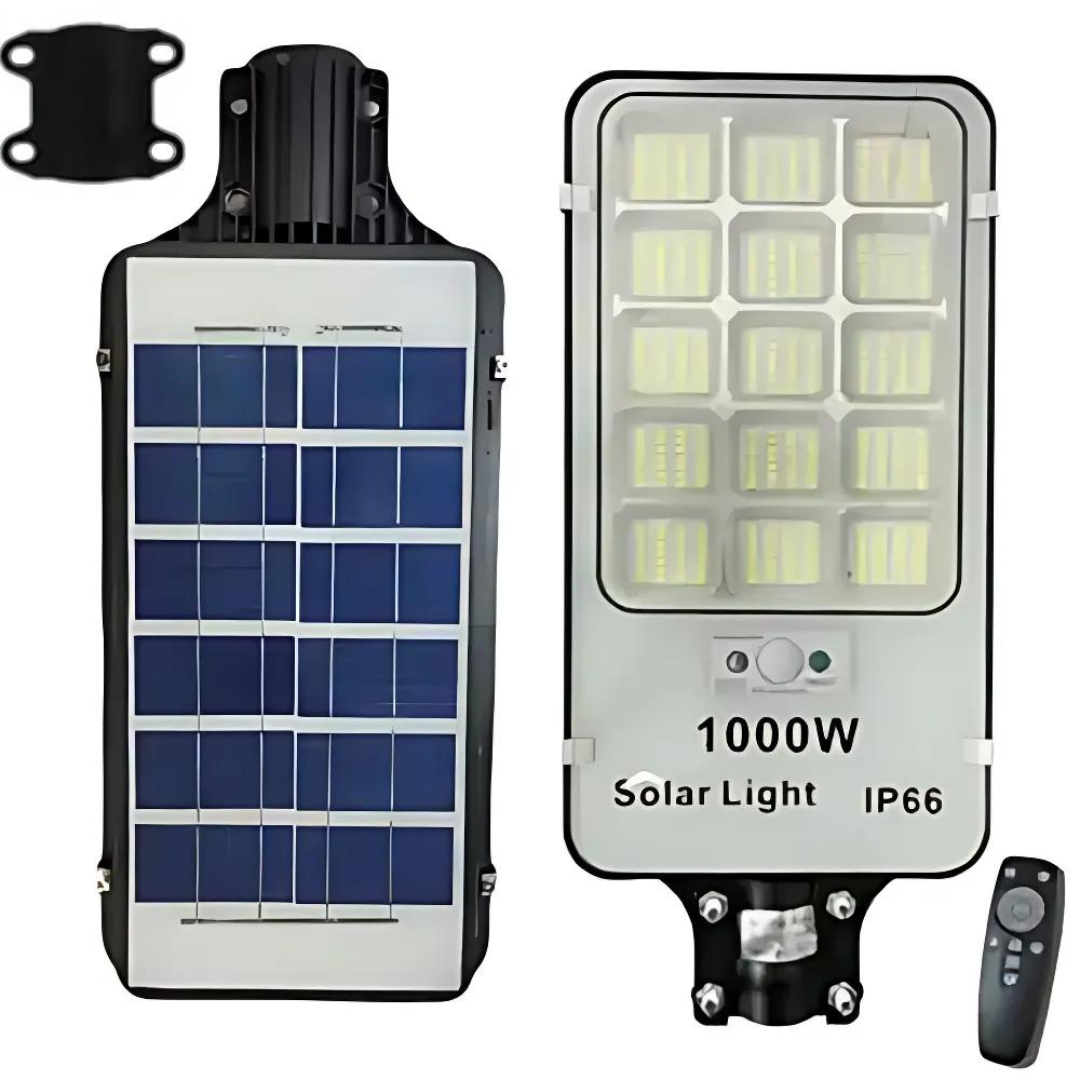 Foco Solar Tipo Poste 1.000 W. con Control Remoto