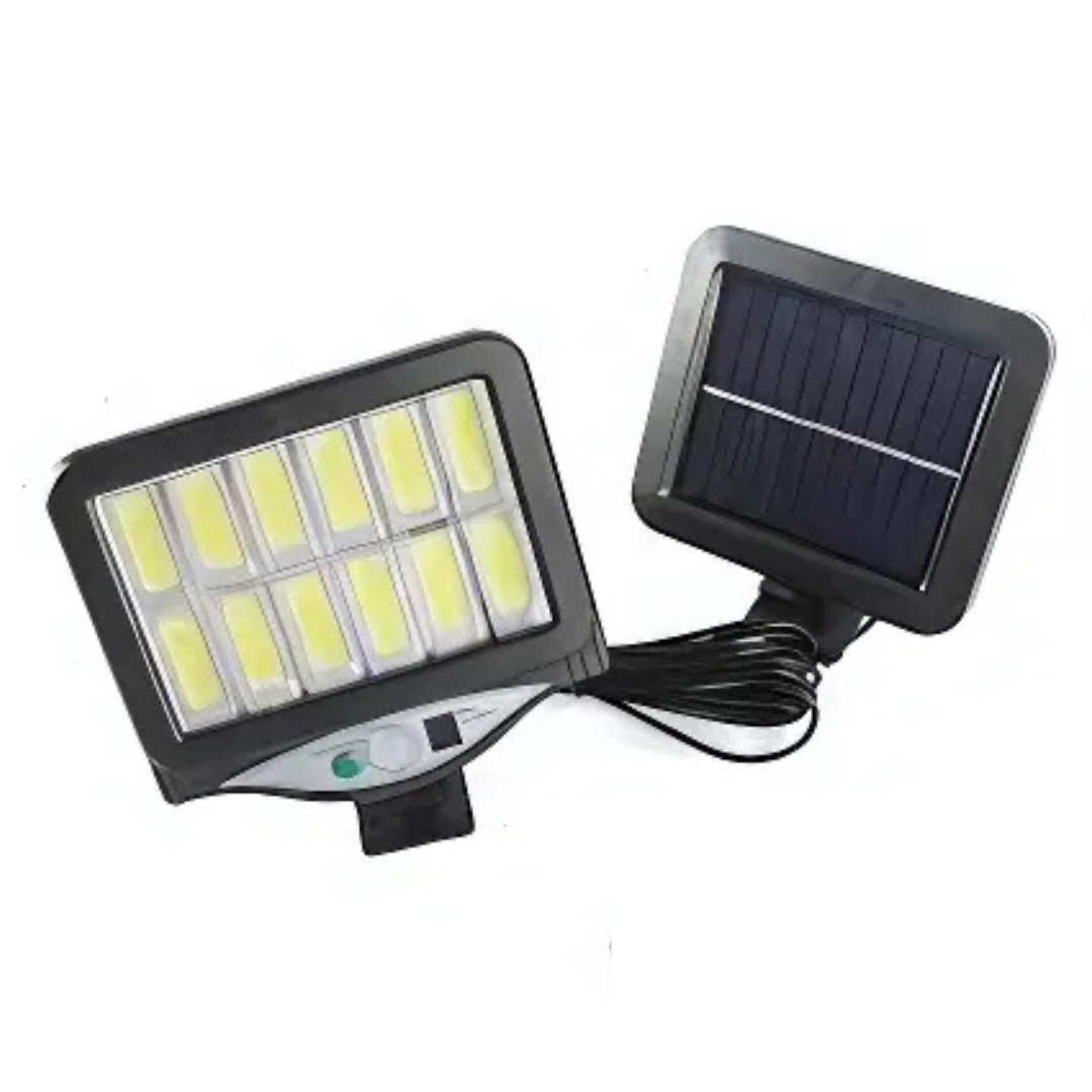 Foco Solar 12 Placas COB con Panel Independiente