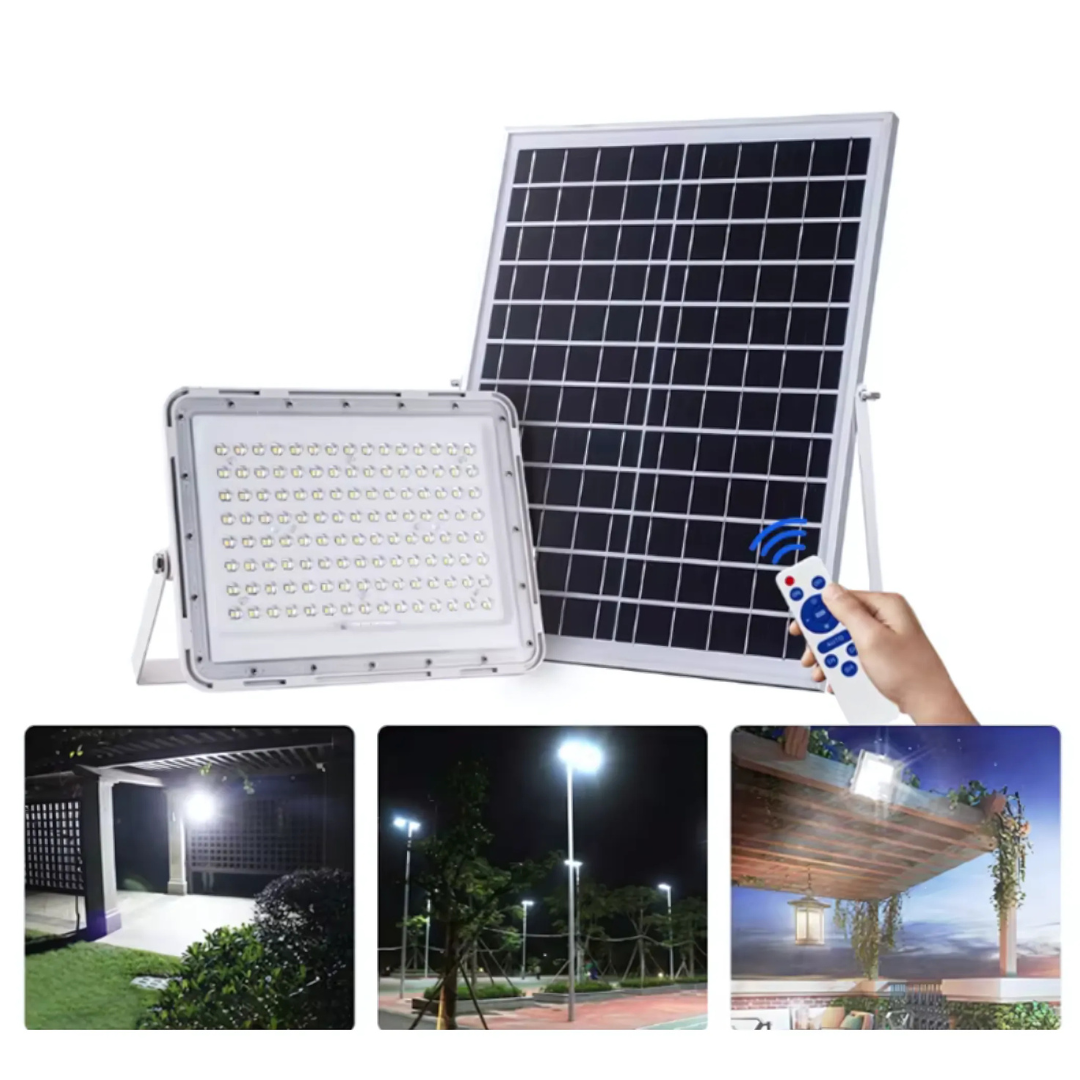 Foco con Panel Solar Separado de 500 W.