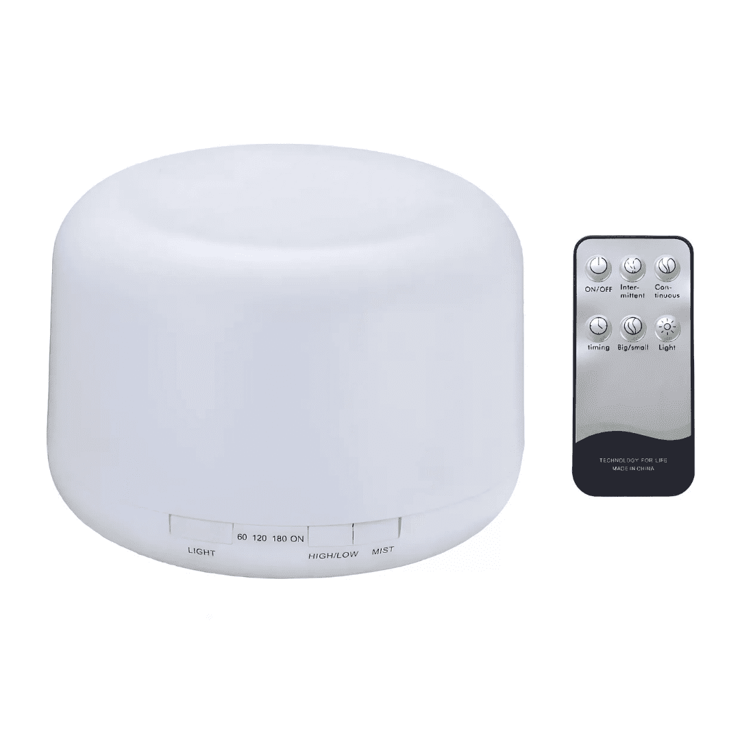 Humidificador de 500 Ml. con Control Remoto y Luz Led