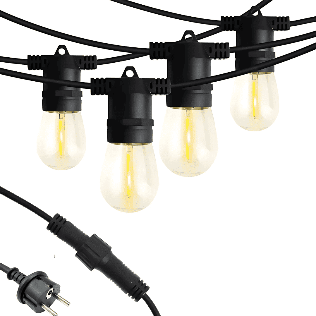 Guirnalda Eléctrica Vintage de 5 MT. 10 Ampolletas Extensible