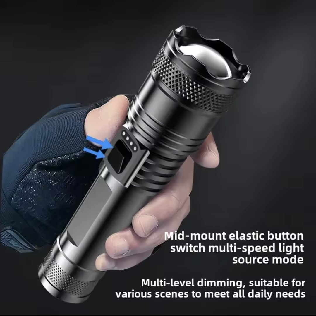 Linterna Recargable con Zoom