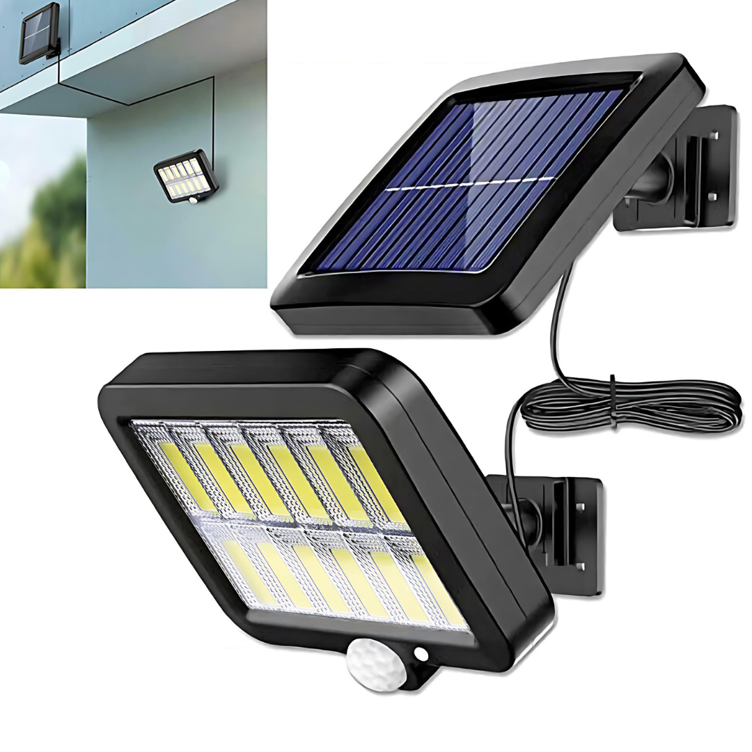 Foco Led con Sensor de Movimiento y Panel Solar
