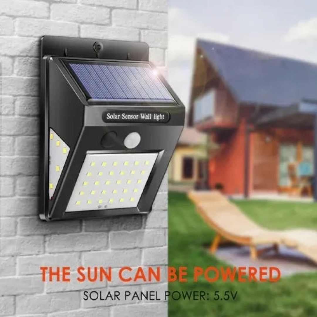 Foco Solar 40 Led con Sensor de Movimiento
