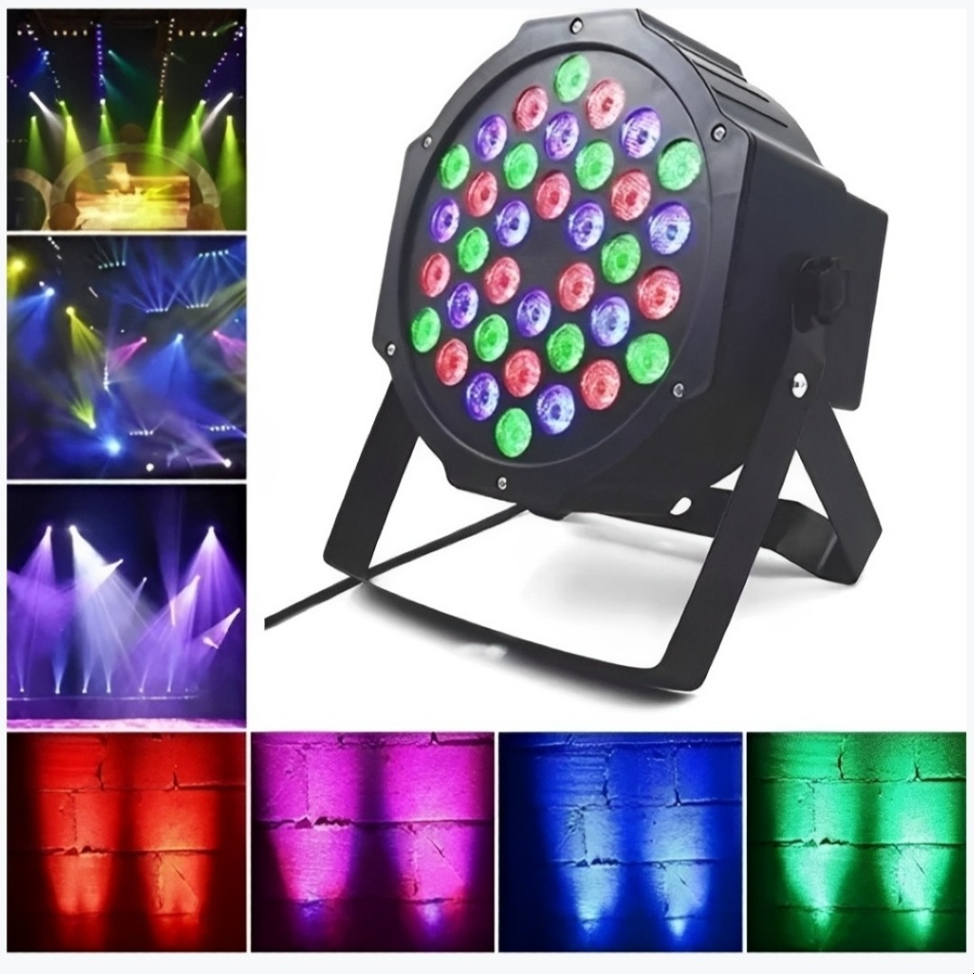 Foco Proyector 36 Led Rgb Ritmico Luces Disco