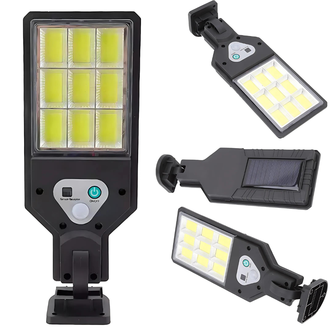 Foco Solar Tipo Poste con Sensor de Movimiento