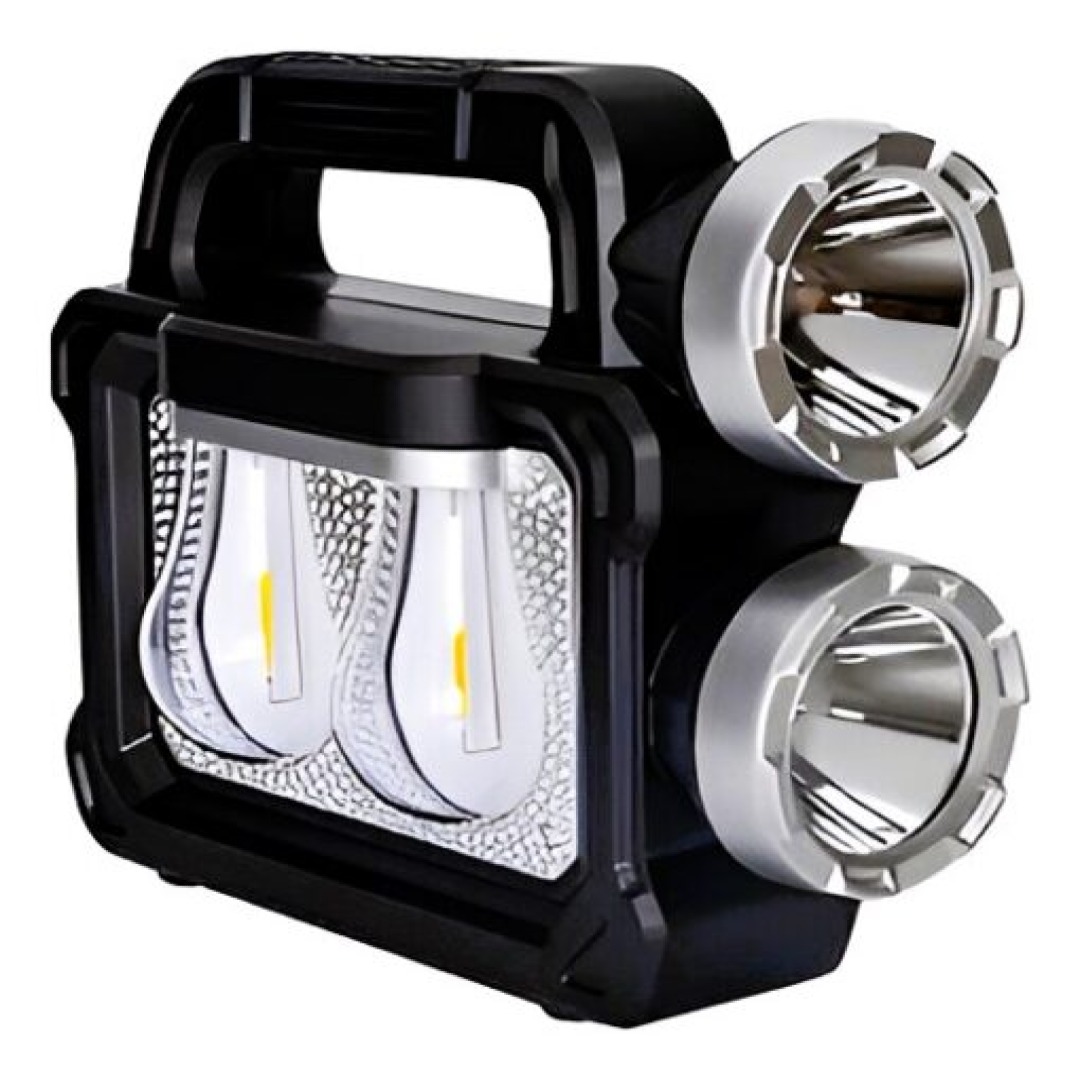 Linterna foco multifuncional solar o recargable usb