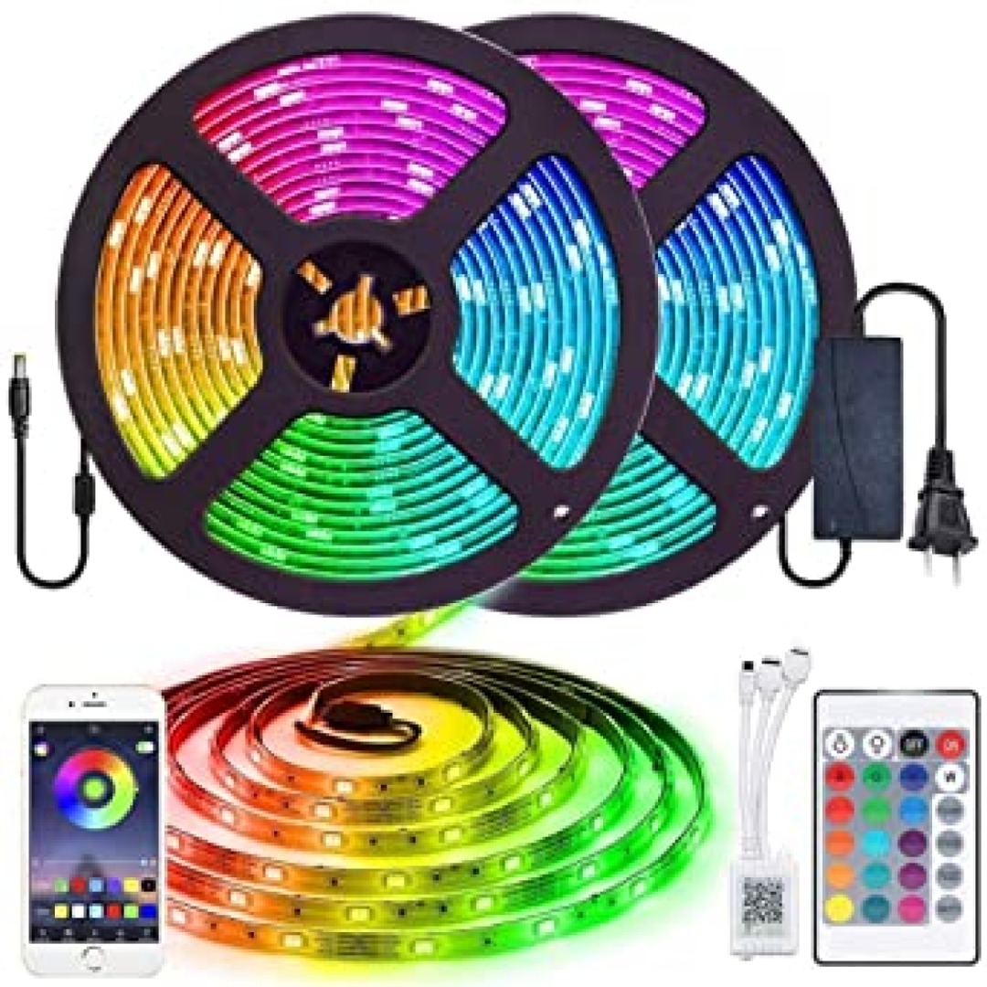 Rollo Led de 5 Metros Multicolor WIFI con Control Remoto
