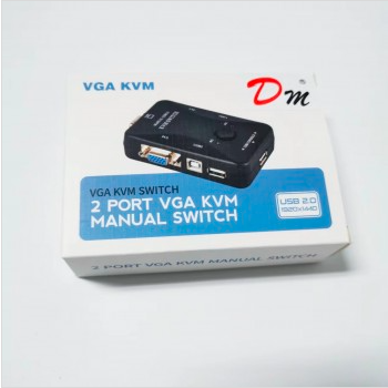 KVM SWITCH MODEL KVM-21UA VGA+USB+IMPRESOR/PEN NUEVO