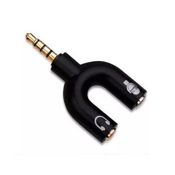 ADAPTADOR SPLITTER AUDIO 3.5mm SEPARA MICROFONO