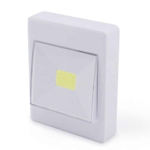 LUZ DE NOCHE LED COB CON INTERRUPTOR Y PILAS