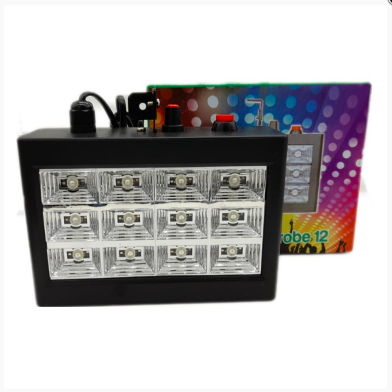 LED ROOM STROBE 12 LED RGB