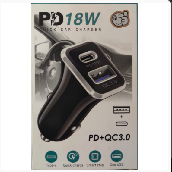 CARGADOR DE AUTO PD 18W