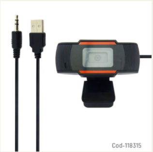 Camara Web Q8, Full HD 720P, Con USB, Plug And Play, Incluye Microfono.