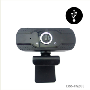 Camara WEB Con Microfono Q12, Full HD 1080P, Conexion USB