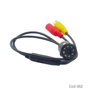 Camara Retrovisor HD Con 8 LED Infrarrojo, Embutido Para Auto.