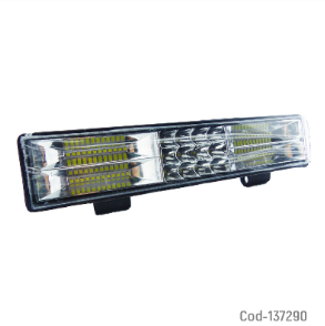 Neblinero Barra De 60 LED Con 7 Placas De Luz Blanca, 12/24 Volt.