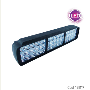 Neblinero De 45 LED Para Auto O Moto Barra De 3 Placas A 12 Volt 45 Watt