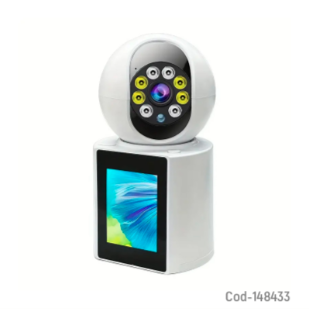 Camara De Vigilancia IP WIFI Con Pantalla, Ideal Para Videollamada.