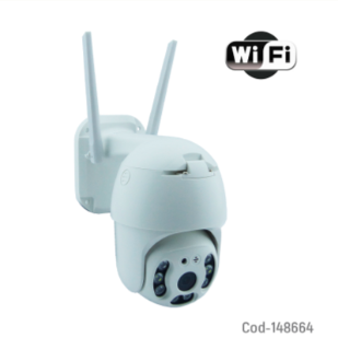 Camara De Vigilancia IP 8 Led Modelo C652X-L Con Sensor De Movimiento, Conexion Micro TF Y LAN, Controlada Por App V380pro