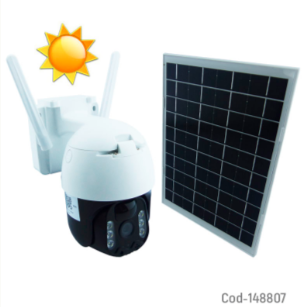 Camara De Vigilancia IP Con Panel Solar Y Conexion WIFI Se Usa App V360 Tiene Sensor De Movimiento.