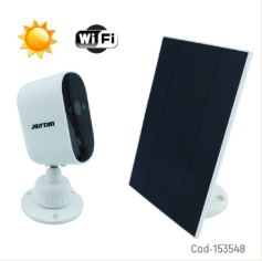 Camara De Vigilancia IP Wifi Modelo JT-8185 Con Panel Solar Y Vision Nocturna Marca JORTAN Utiliza APP ICSEE