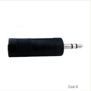 Adaptador Plug Entrada De 6,3Mm, Salida 3,5Mm