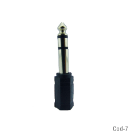 Adaptador De Audio Hembra De 3.5 Mm A Macho 6,3 Mm.