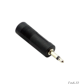 Adaptador Hembra 6,3Mm A Macho 3,5Mm Mono