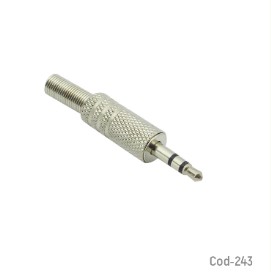 Plug 3,5Mm Estereo Con Resorte